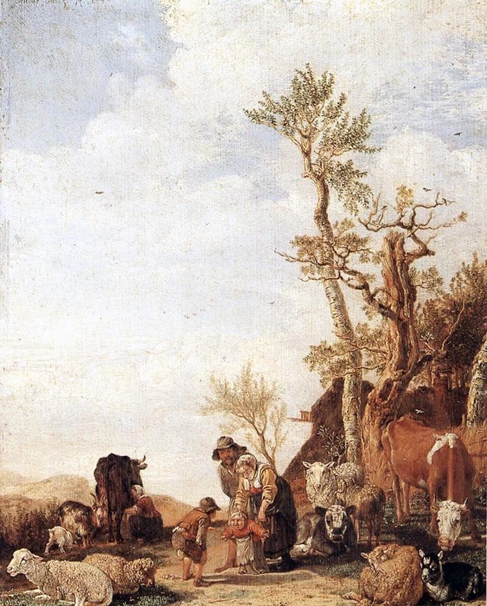 Peasant Family with Animals - Alte Pinakothek , Monaco di Baviera